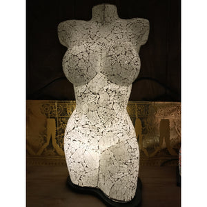 Mosaic table Lamp/Woman torso