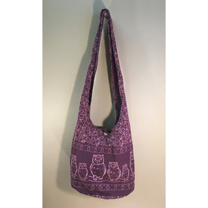 Unisex Hippie Sling Crossbody Cotton Bag