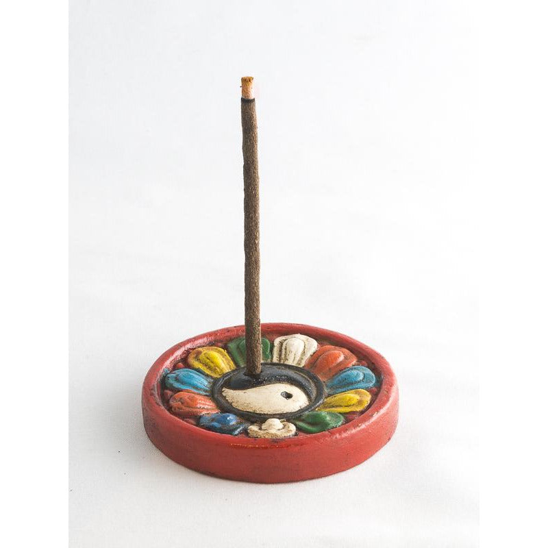 Clay Yin Yang incenses holder