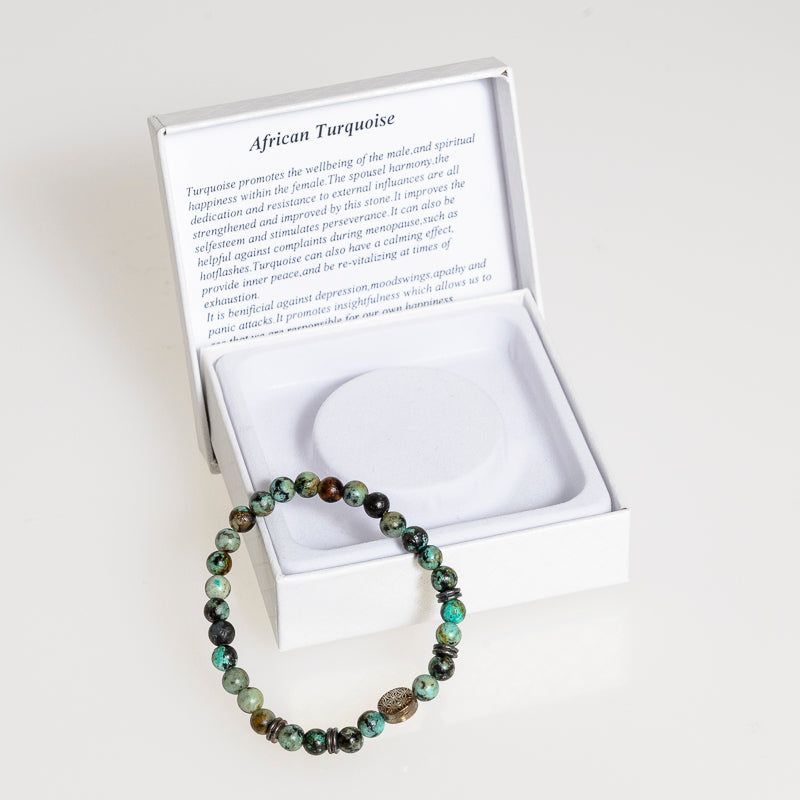 African Turquoise Bracelet: Small